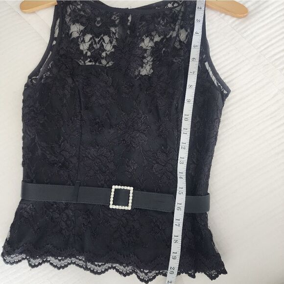 Scott McClintock lace belted vintage blouse - Picture 7 of 11